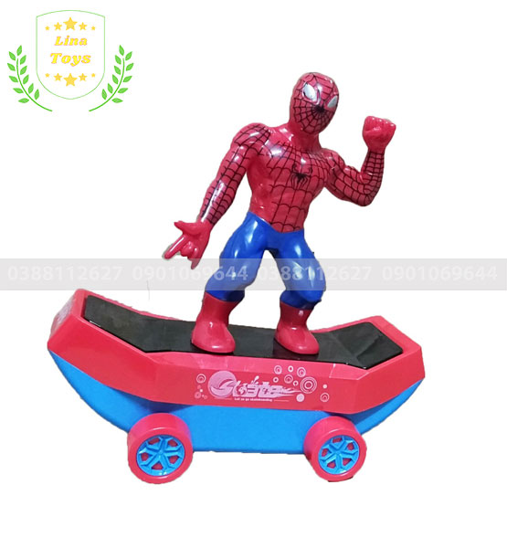 Đồ chơi người nhện trượt ván thăng bằng