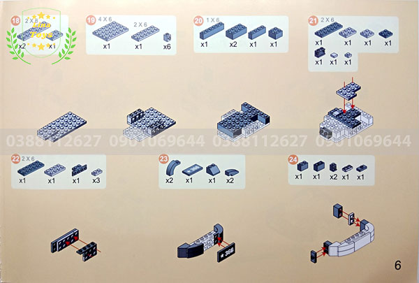 Hướng dẫn lắp ráp lego xe tăng 3660 ( Trang 6 )