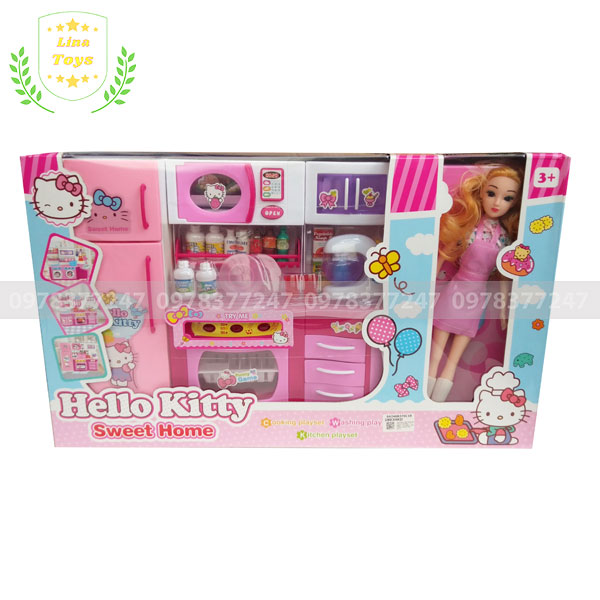 Bộ đồ chơi búp bê barbie nấu ăn