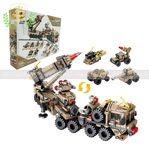 Lego xe quân đội