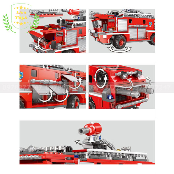 Mô hình Lego xe cứu hỏa XB-03030