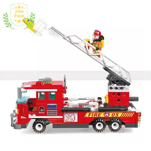 Mô hình lego xe cứu hỏa 52008